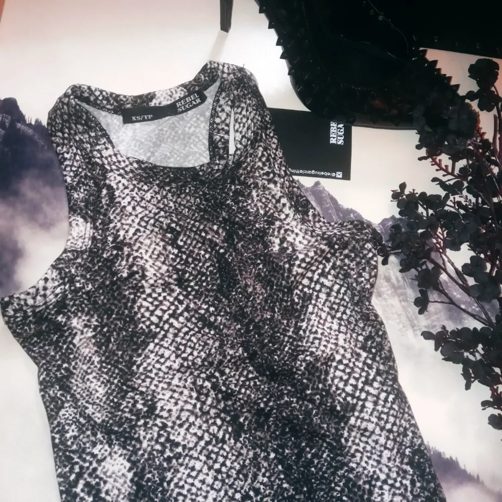 rebel sugar snake print bodysuit size:xs - Picture 3 of 4